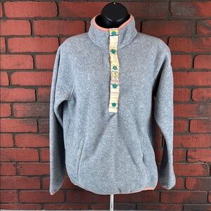 Burton Women's Small Fleece Gray Pullover Sweatshirt – Casual, Outdoor